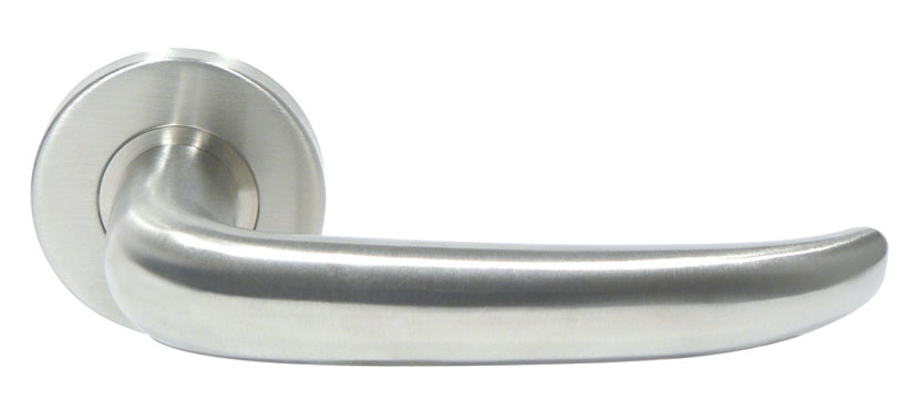 Monaco Lever Door Handle Set (stainless steel)